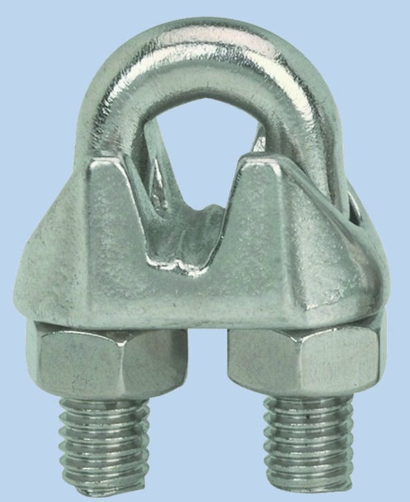 Cable and Hardware - Cable Clamps for Steel Cable - 8pcs