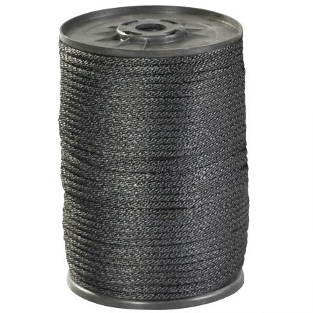Rope and Twine - Black Solid Braid Nylon Rope 1000ft Spool